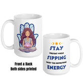 Sipping Coffee Refresh Energy Mindfulness Mug, Mugs, $ 21.50, A Moment Of Now™